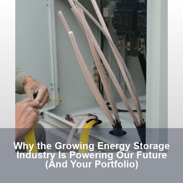 Why the Growing Energy Storage Industry Is Powering Our Future (And Your Portfolio)